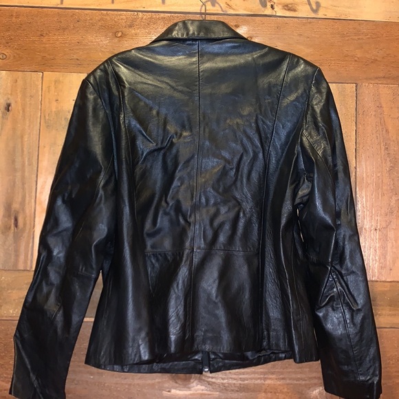 Wilson’s Leather black zip leather jacket - Picture 4 of 4